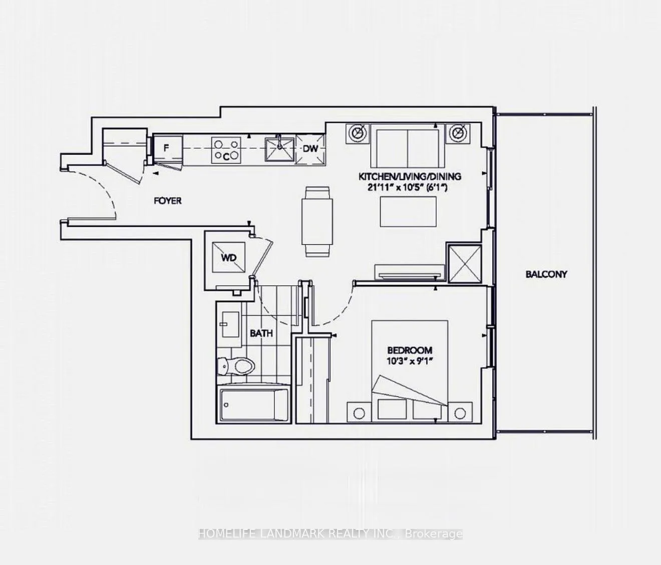 Photo 14 of Unit 3608, 195 Commerce Street, Vaughan, Vaughan Corporate Centre — HOMEH