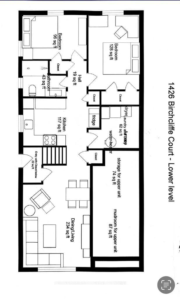 Photo 16 of Unit lower, 1426 Birchcliffe Court, Oshawa, Lakeview — HOMEH