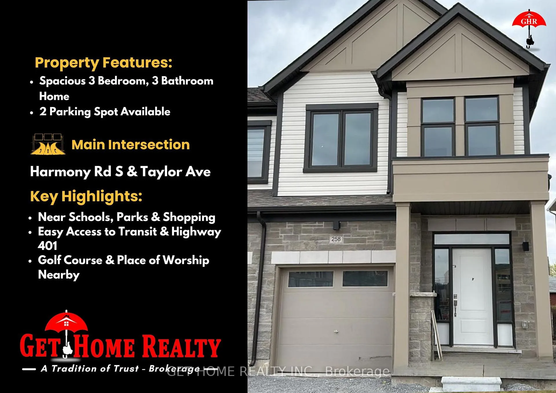 Front of 258 Okanagan Path