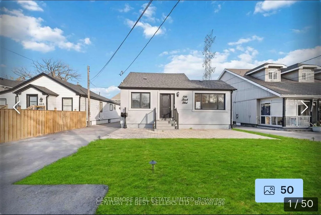 Front of 599 Beach Boulevard
