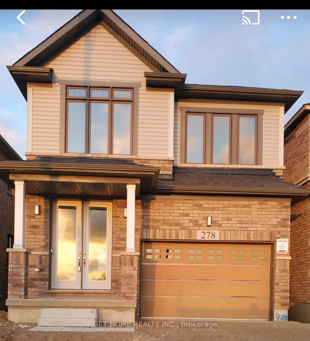 Front of 278 Newman Drive