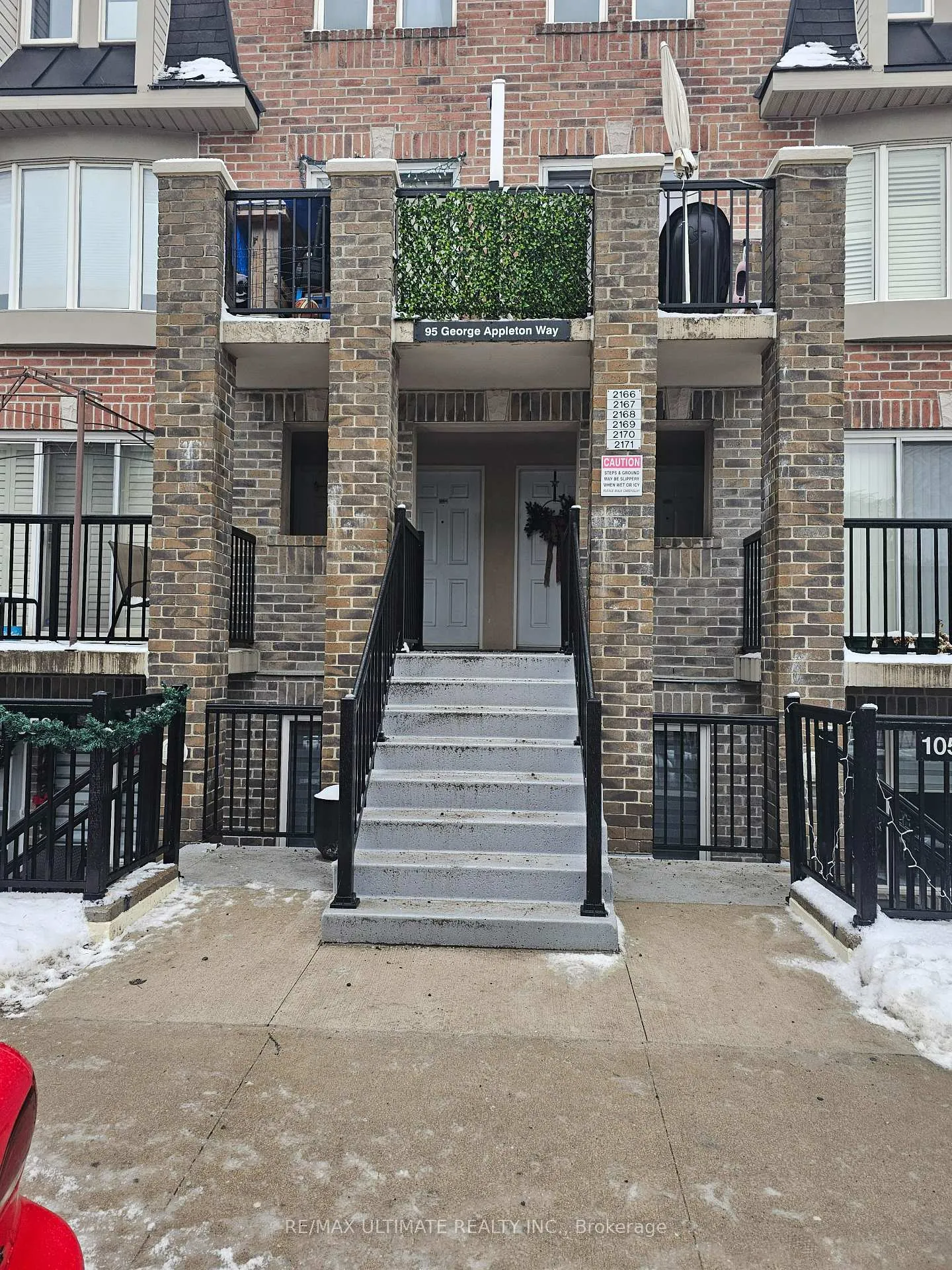Front of Unit 2168, 95 George Appleton Way W