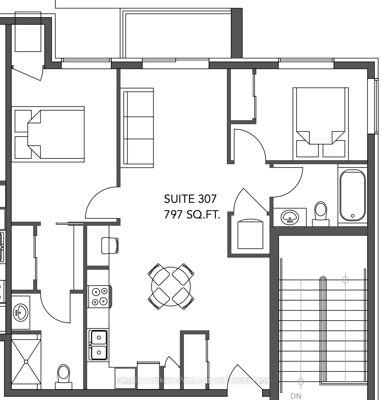Photo 2 of Unit 307, 410 First St N, Gravenhurst, Wood (Gravenhurst) — HOMEH