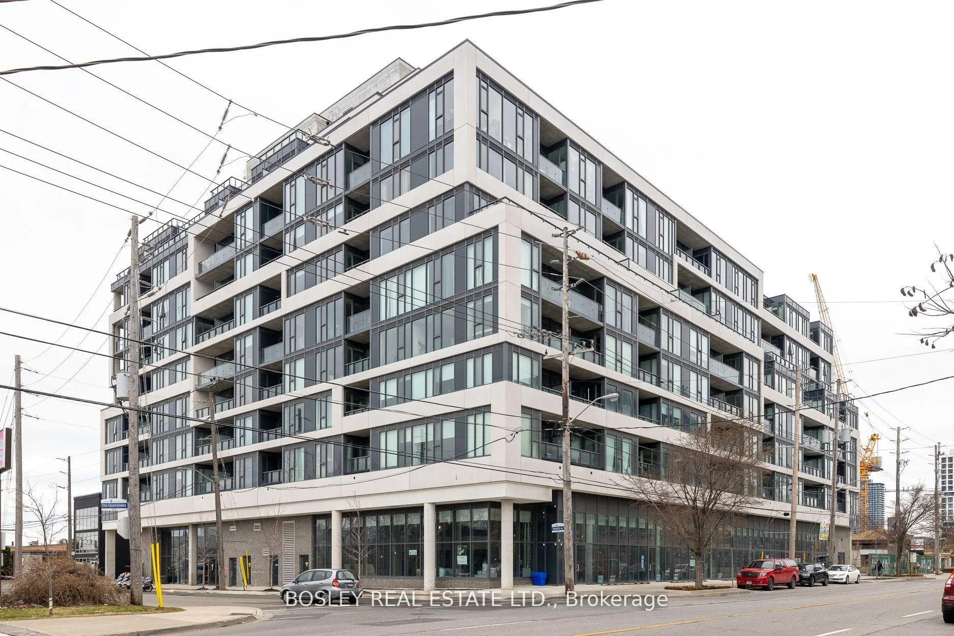 Front of Unit 612, 859 The Queensway