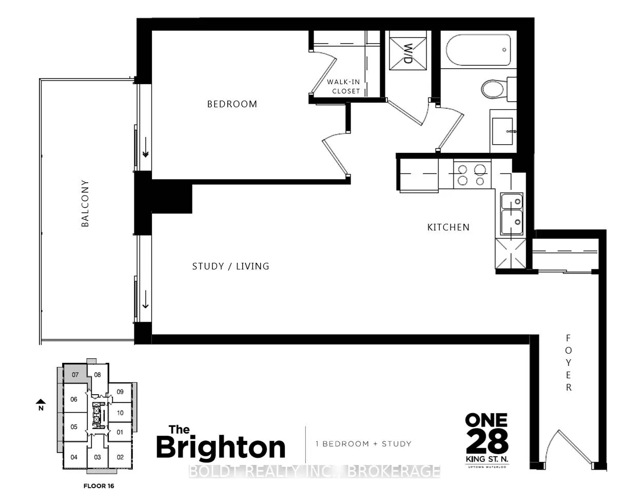 Photo 16 of Unit 1607, 128 King Street N, Waterloo — HOMEH