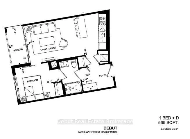 Photo 4 of Unit 2410, 39 Mary Street E, Barrie, 400 North — HOMEH