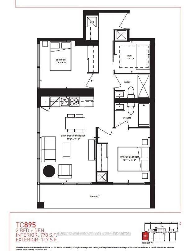 Front of Unit 2209, 5 Buttermill Avenue