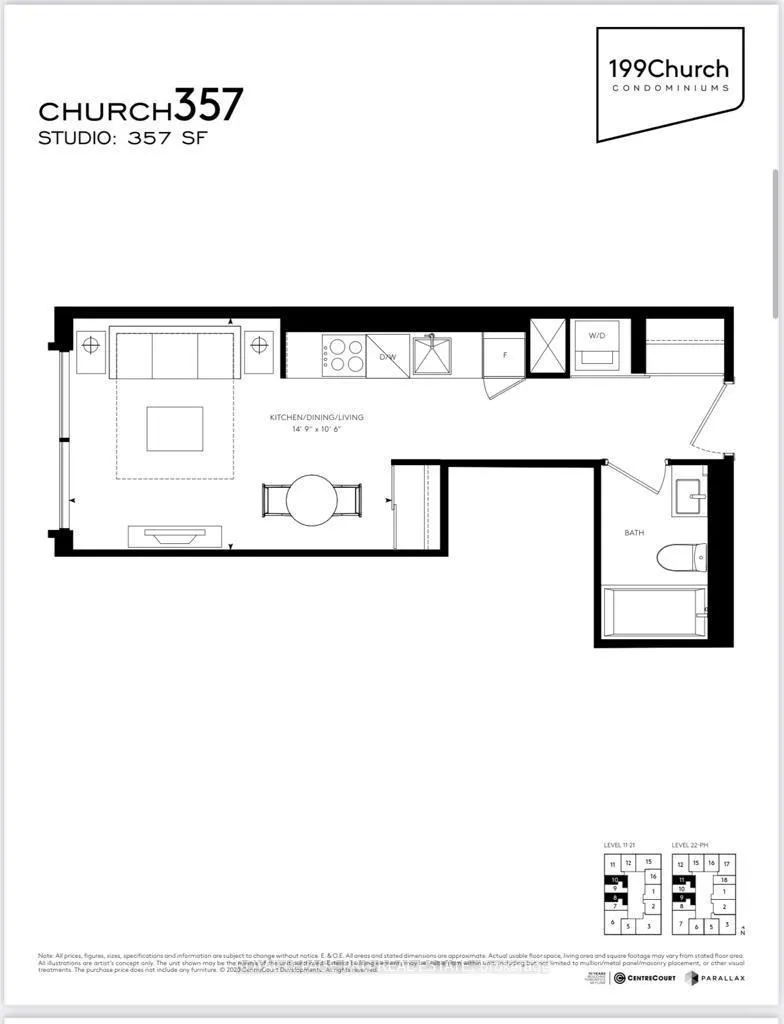 Photo 12 of Unit 2107, 82 Dalhousie Street, Toronto, Church-Yonge Corridor — HOMEH