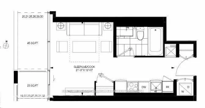Photo 6 of Unit 2812, 5 Soudan Avenue, Toronto, Mount Pleasant East — HOMEH