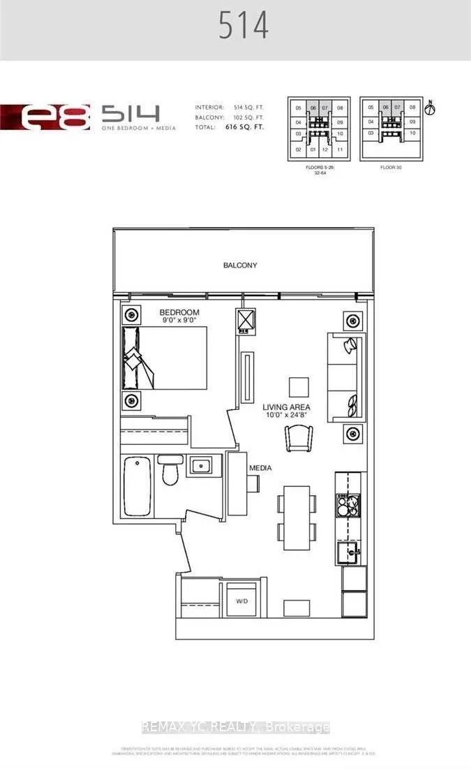 Photo 2 of Unit 2206, 8 Eglinton Avenue E, Toronto, Mount Pleasant West — HOMEH