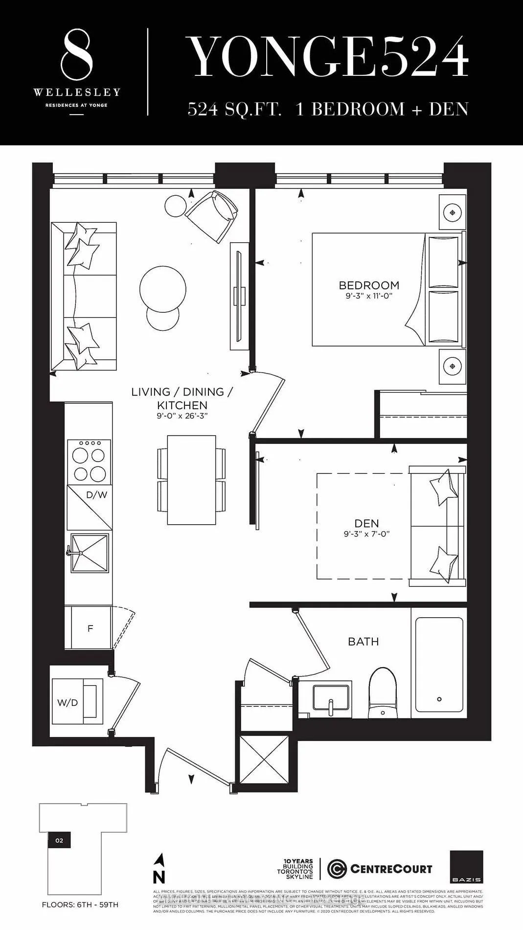 Photo 14 of Unit 2602, 8 Wellesley Street W, Toronto, Bay Street Corridor — HOMEH