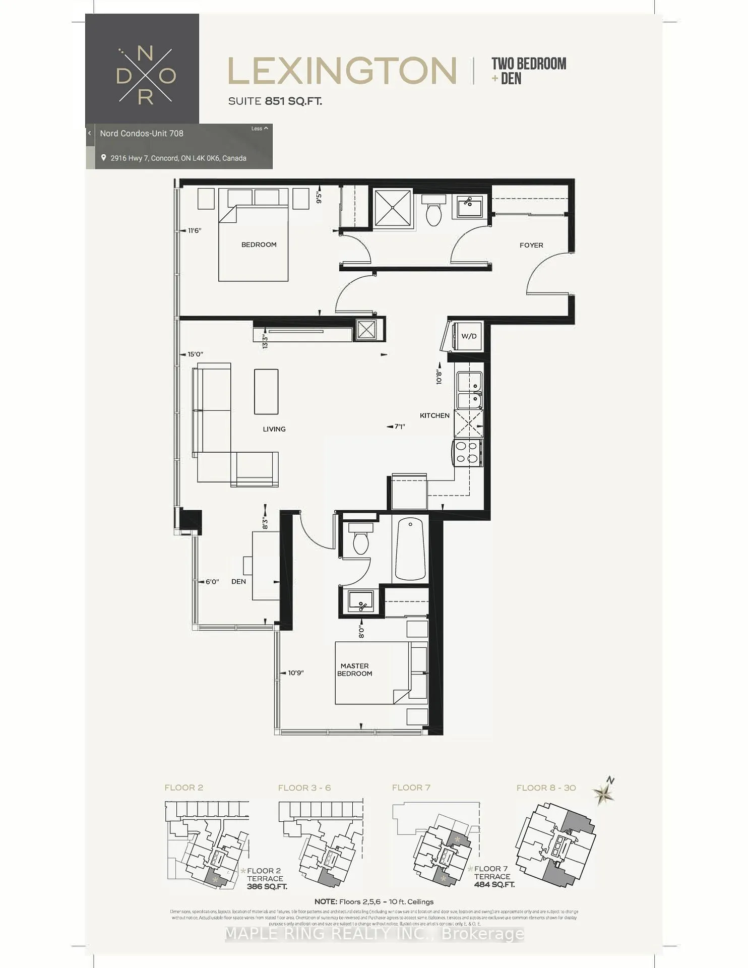 Photo 10 of Unit 708, 2916 Highway Road, Vaughan, Concord — HOMEH