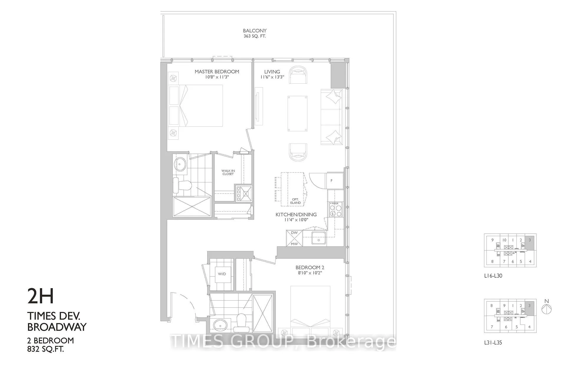 Photo 9 of Unit 2303, 65 Broadway Avenue, Toronto, Mount Pleasant West — HOMEH