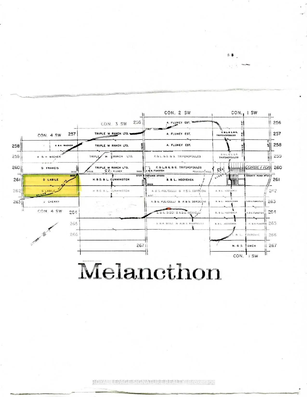 Front of Lot 261&262 Side Road 260