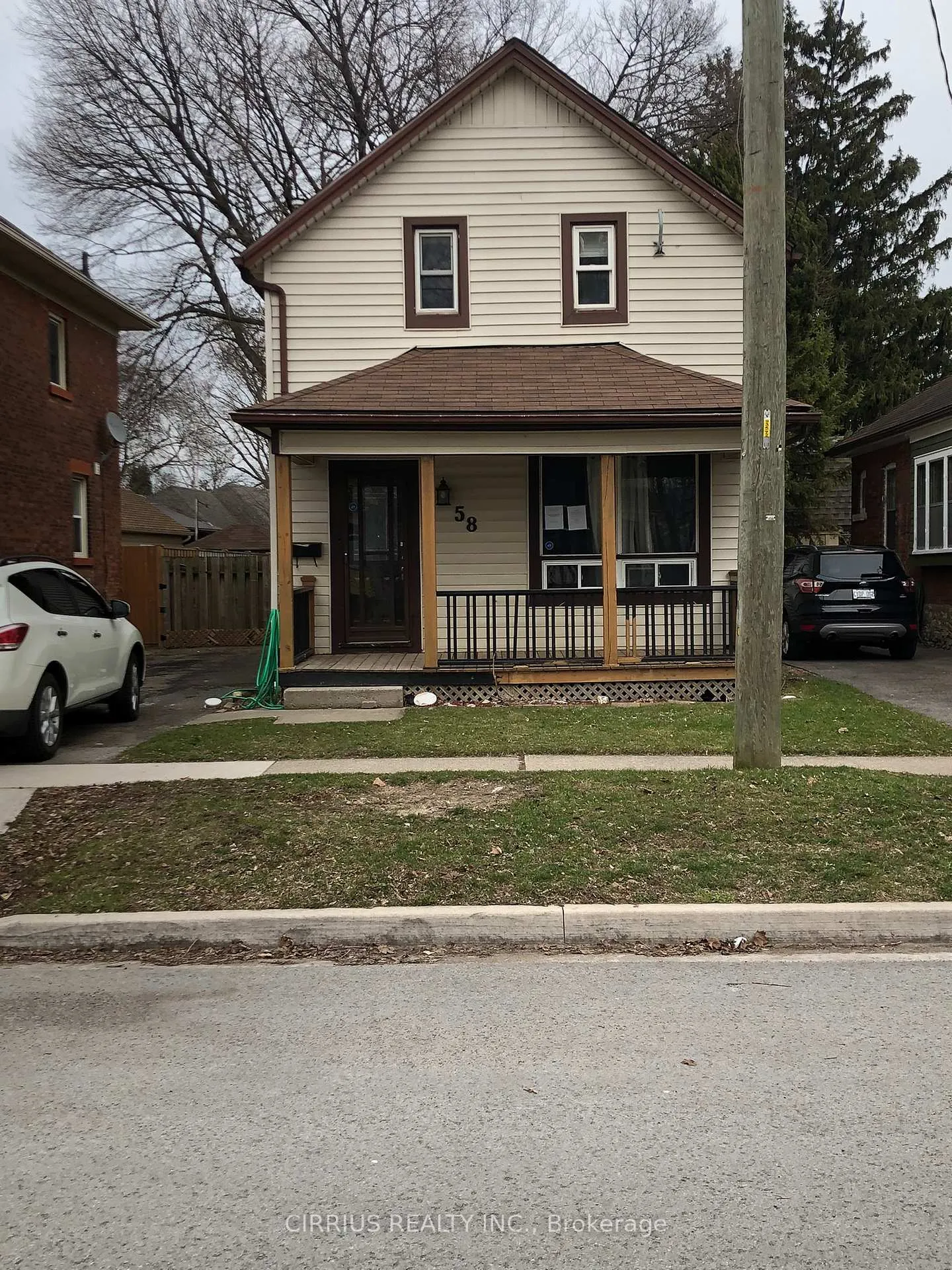 Front of 58 Woodland Avenue
