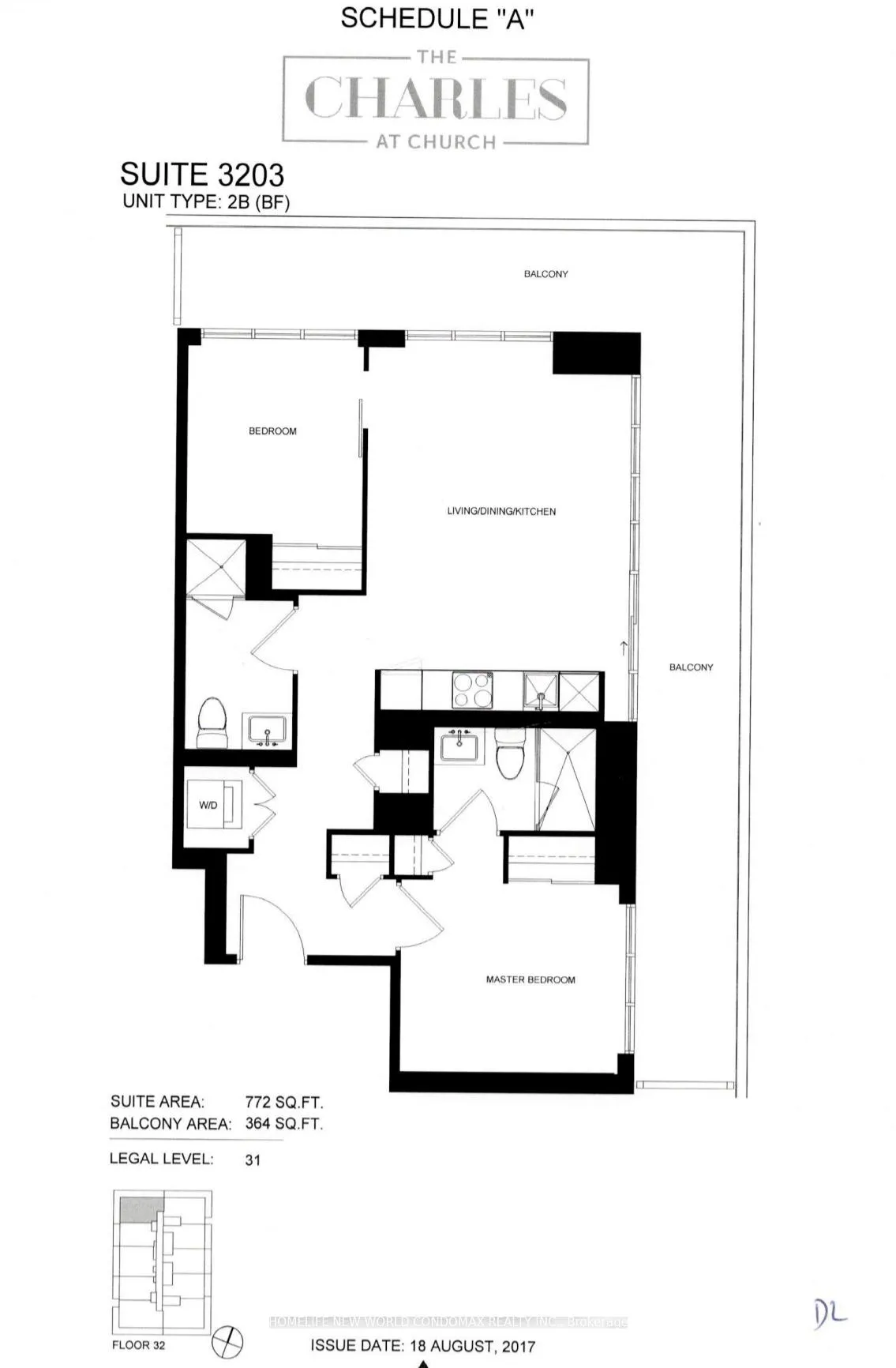 Photo 2 of Unit 3203, 634 Church Street, Toronto, Church-Yonge Corridor — HOMEH