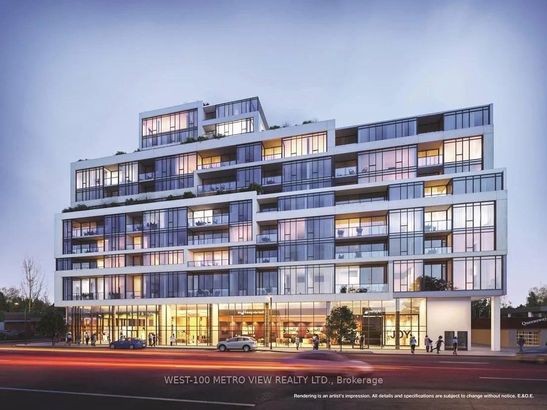 Front of Unit 814, 859 The Queensway