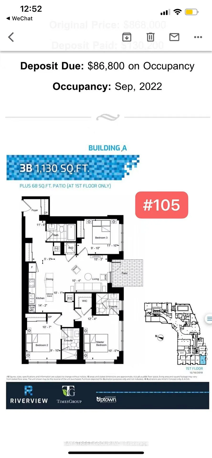 Photo 17 of Unit 105, 8 Water Walk, Markham, Unionville — HOMEH