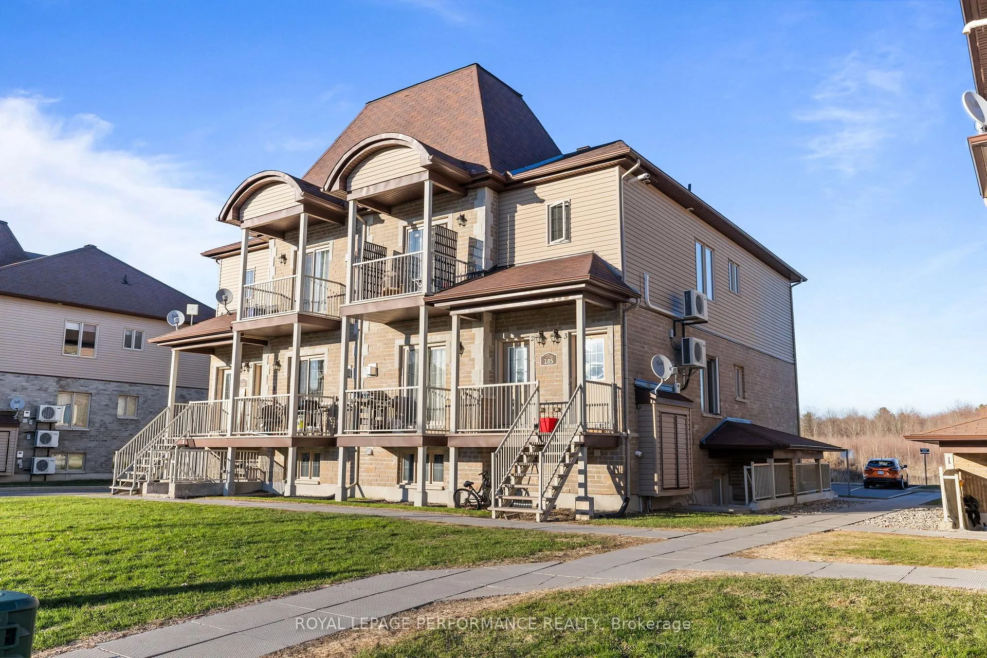 Front of Unit 3, 185 Bourdeau Boulevard