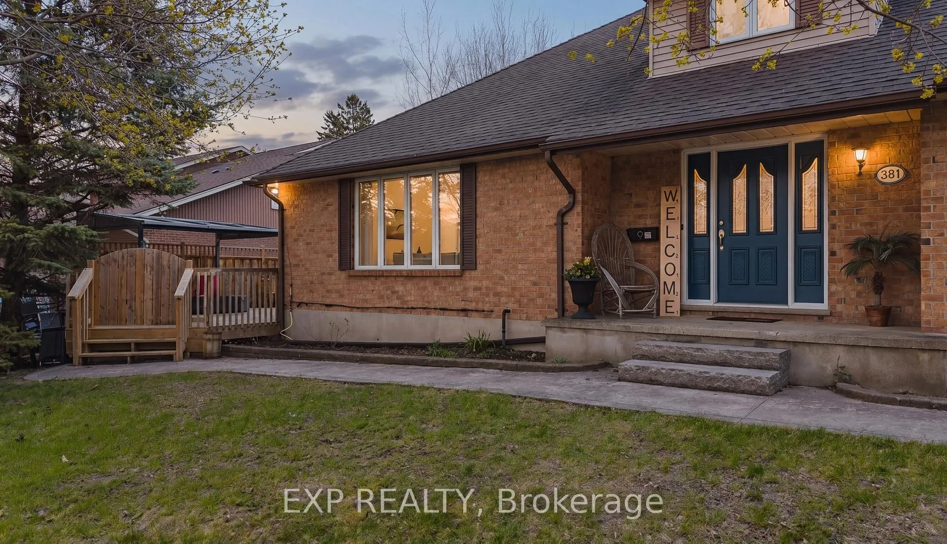 Front of 381 Timlock Place