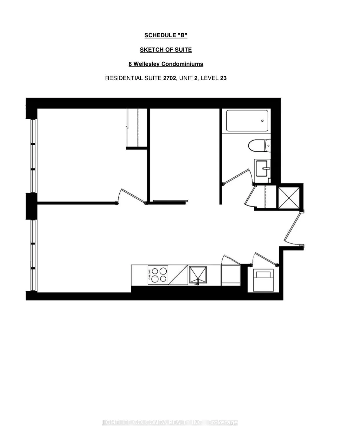 Photo 9 of Unit 2702, 8 Wellesley Street W, Toronto, Bay Street Corridor — HOMEH