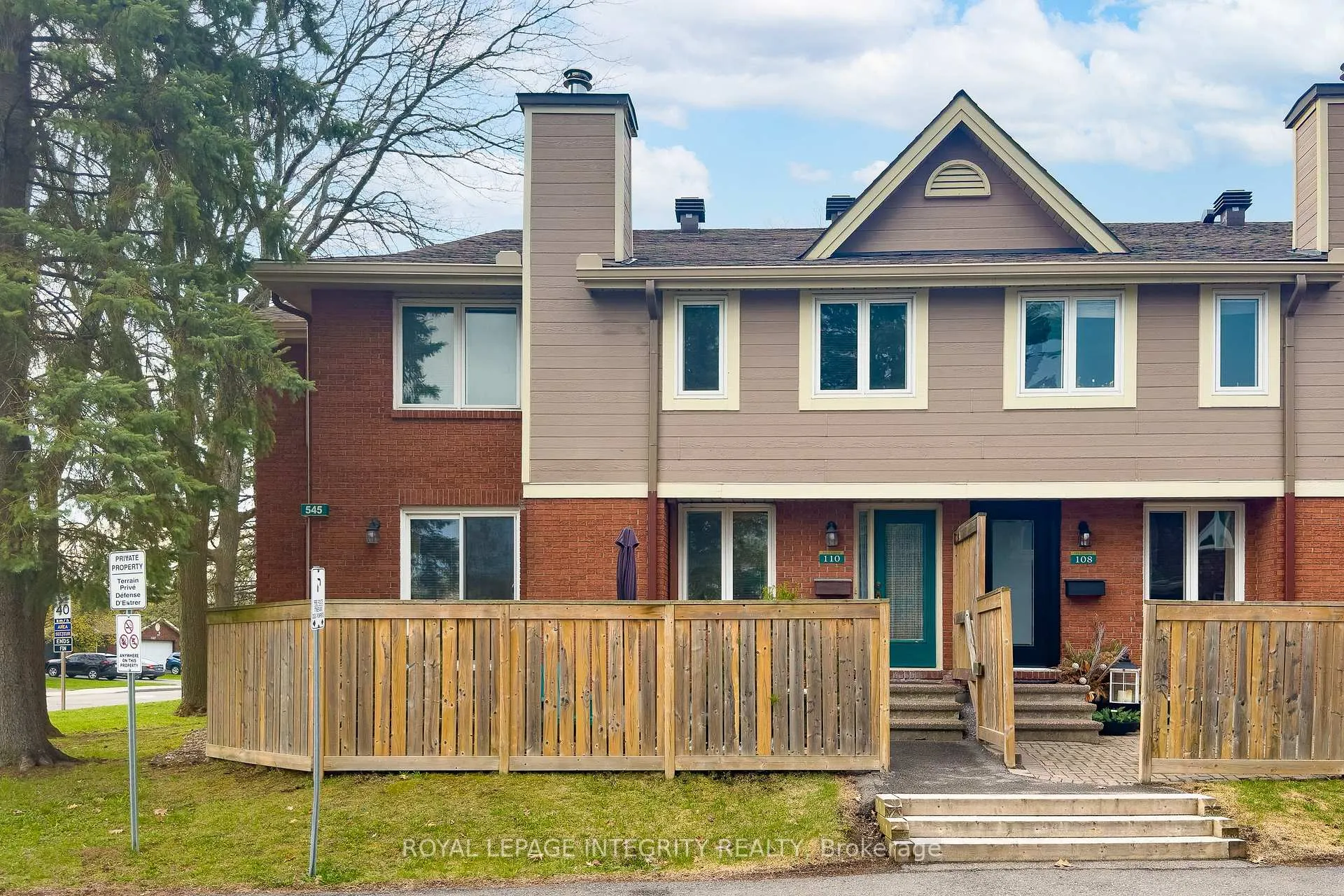 Front of Unit 110, 545 Canteval Terrace