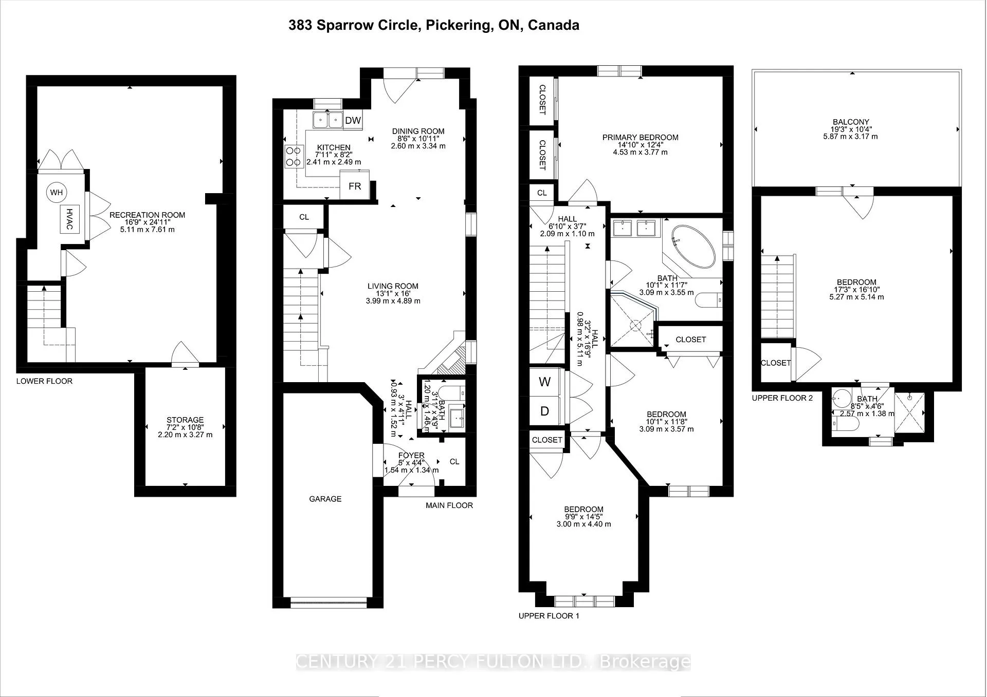 Photo 5 of 383 Sparrow Circle, Pickering, Highbush — HOMEH