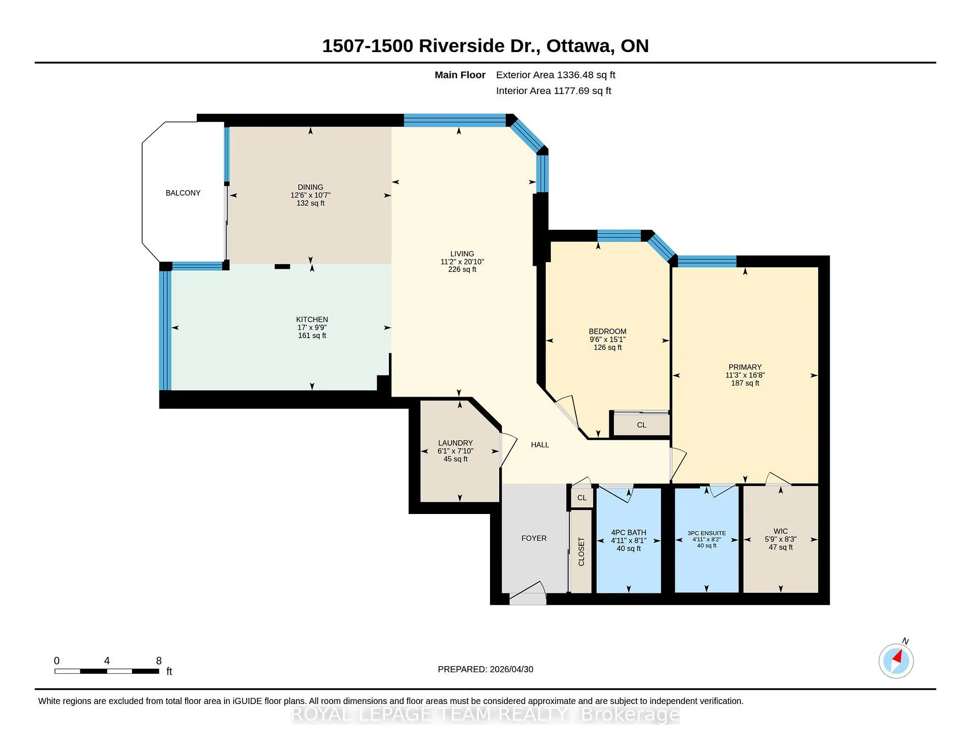 Photo 33 of Unit 1507, 1500 Riverside Drive, Ottawa, Riverview Park — HOMEH