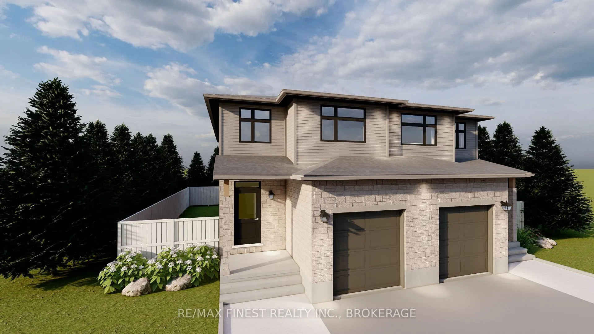 Front of Unit Lot F2, 1349 Woodfield Crescent