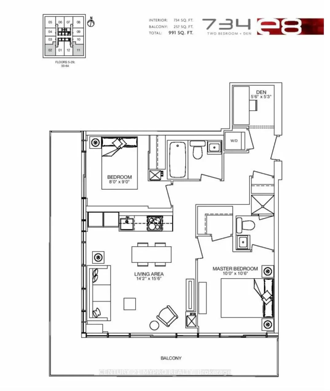 Photo 14 of Unit 1702, 8 Eglinton Avenue E, Toronto, Mount Pleasant West — HOMEH