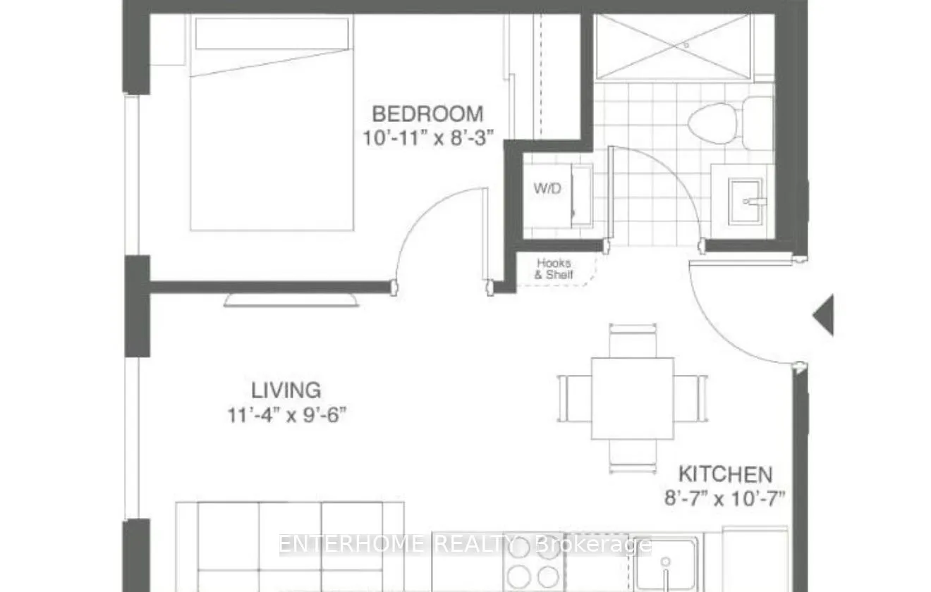 Front of Unit 3401, 60 frederick Street