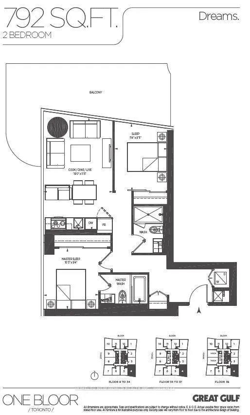 Photo 2 of Unit 3604, 1 Bloor Street E, Toronto, Church-Yonge Corridor — HOMEH
