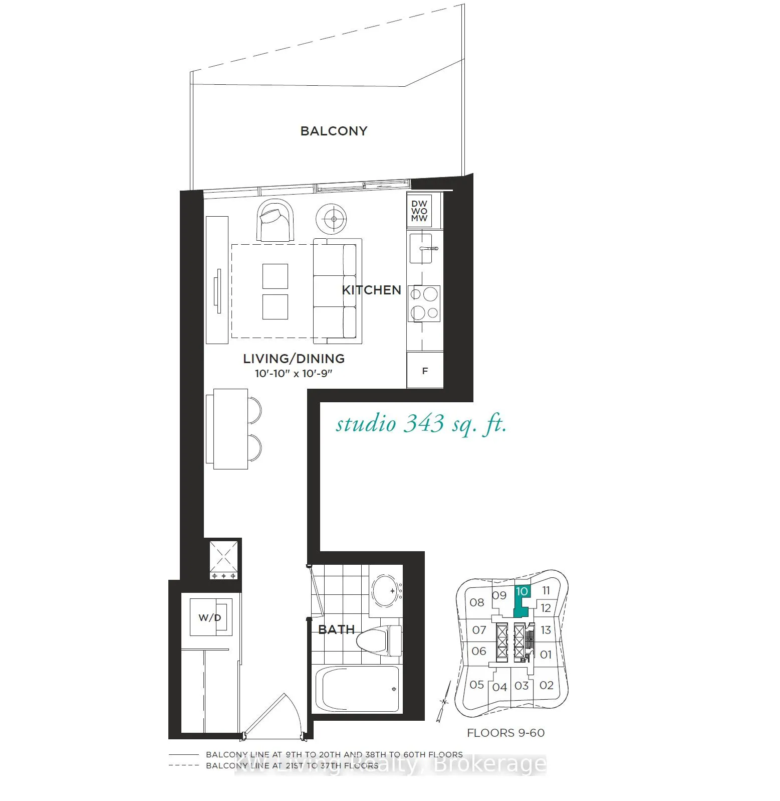Front of Unit 5210, 11 Wellesley Street W