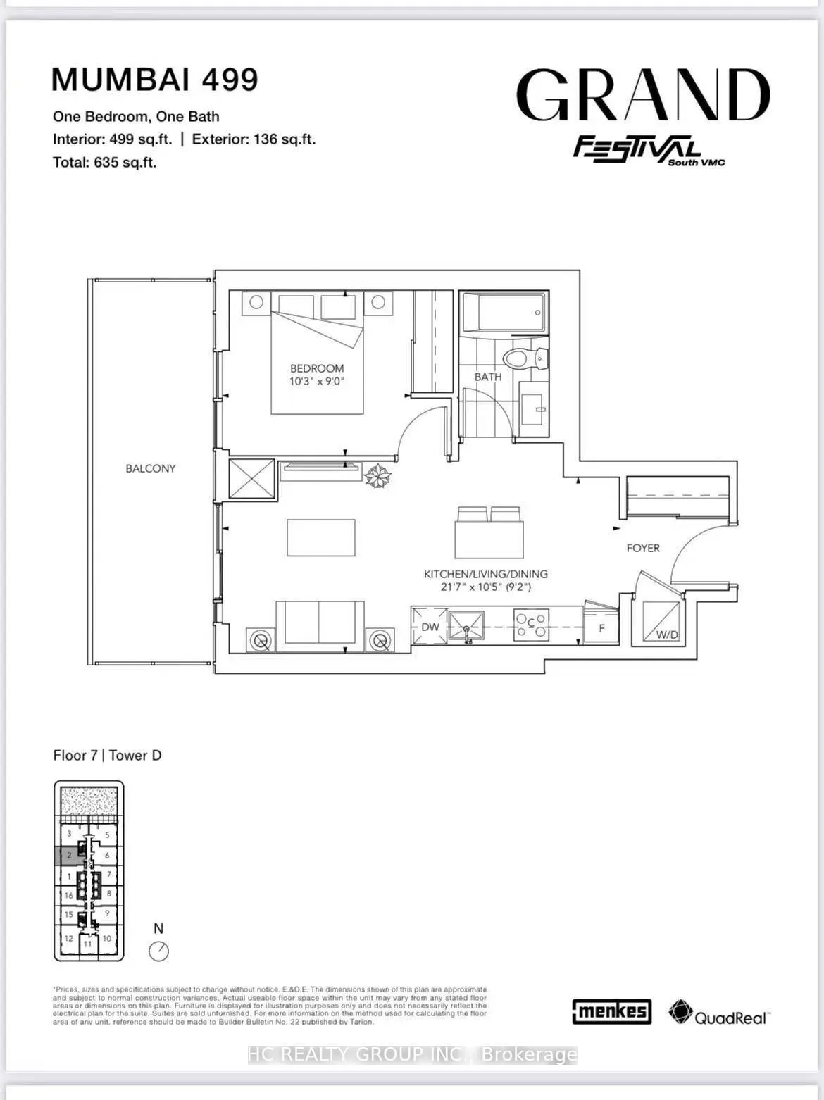 Photo 13 of Unit 3602, 28 Interchange Way, Vaughan, Vaughan Corporate Centre — HOMEH