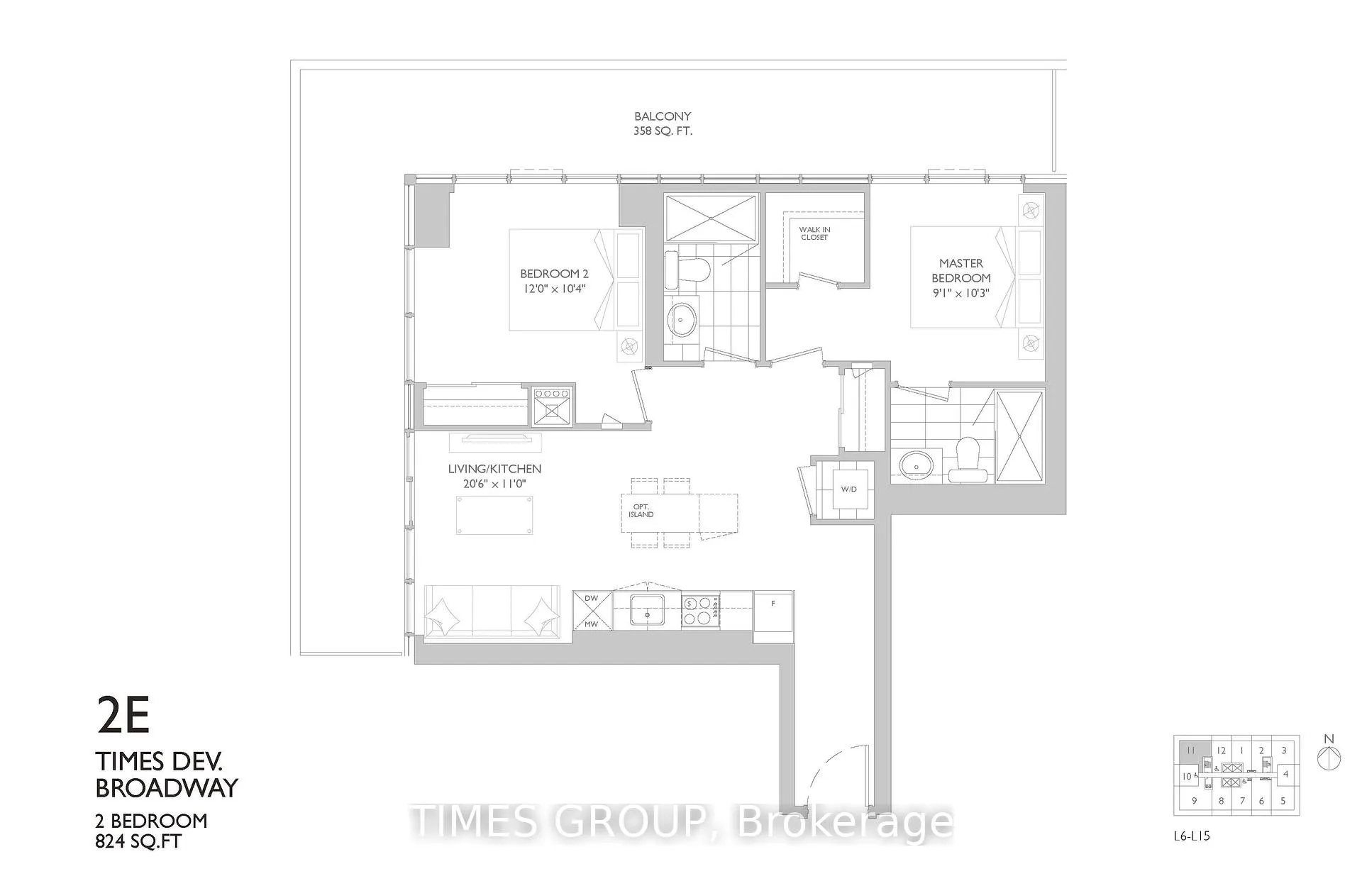 Photo 9 of Unit 1411, 65 Broadway Avenue, Toronto, Mount Pleasant West — HOMEH