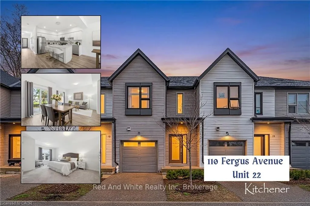 Photo 1 of Unit 22, 110 Fergus Avenue, Kitchener, Stanley Park — HOMEH