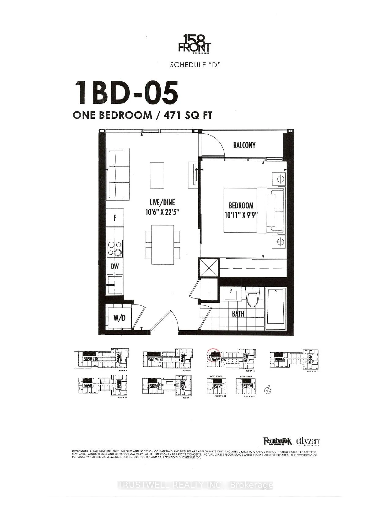 Photo 10 of Unit 1004, 158 Front Street E, Toronto, Moss Park — HOMEH