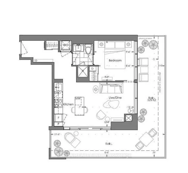 Front of Unit 3110, 7 Grenville Street