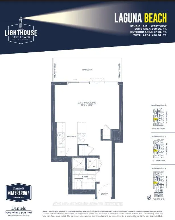 Photo 2 of Unit 615, 20 Richardson Street, Toronto, Waterfront Communities — HOMEH