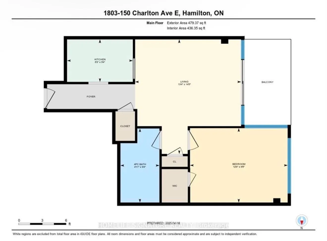 Photo 12 of Unit 1803, 150 Charlton Avenue E, Hamilton, Corktown — HOMEH
