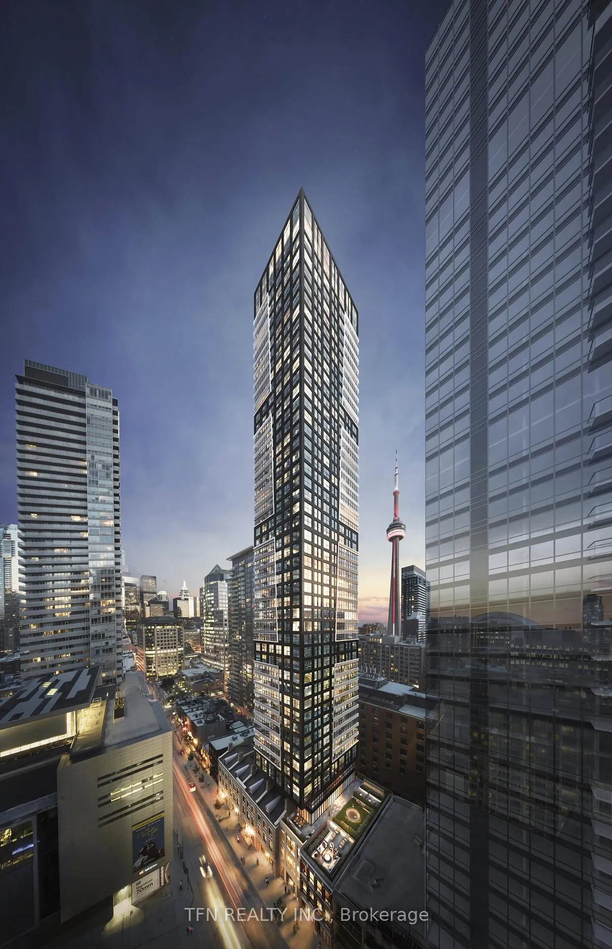 Front of Unit 2501, 327 King Street W