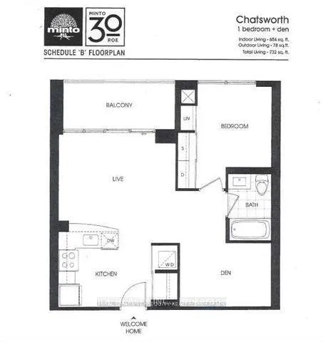 Front of Unit 2309, 30 Roehampton Avenue