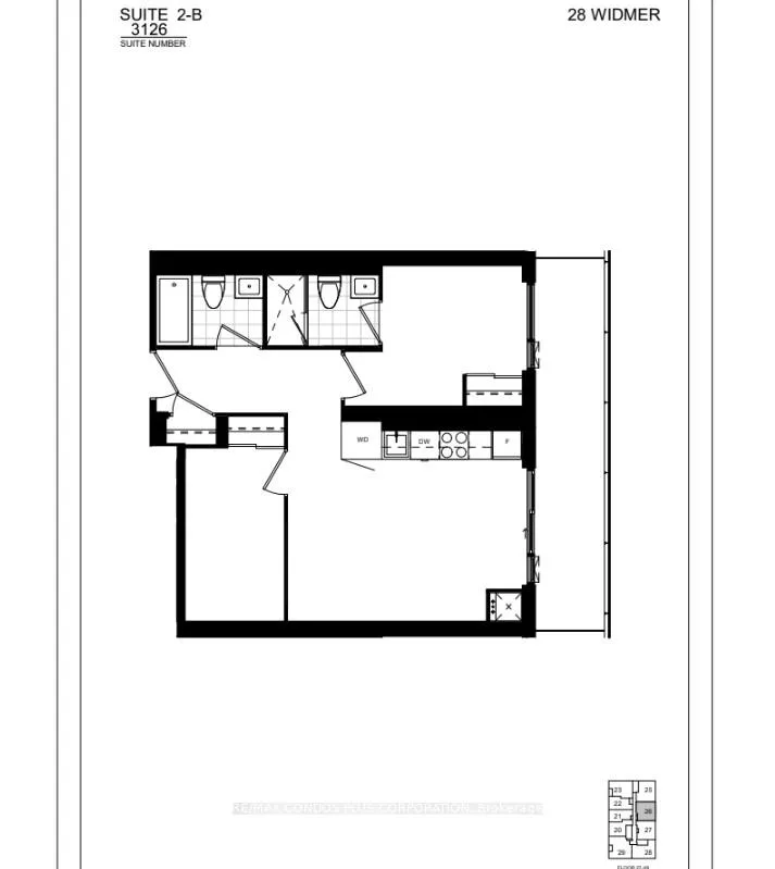 Photo 30 of Unit 3126, 28 Widmer Street, Toronto, Waterfront Communities — HOMEH