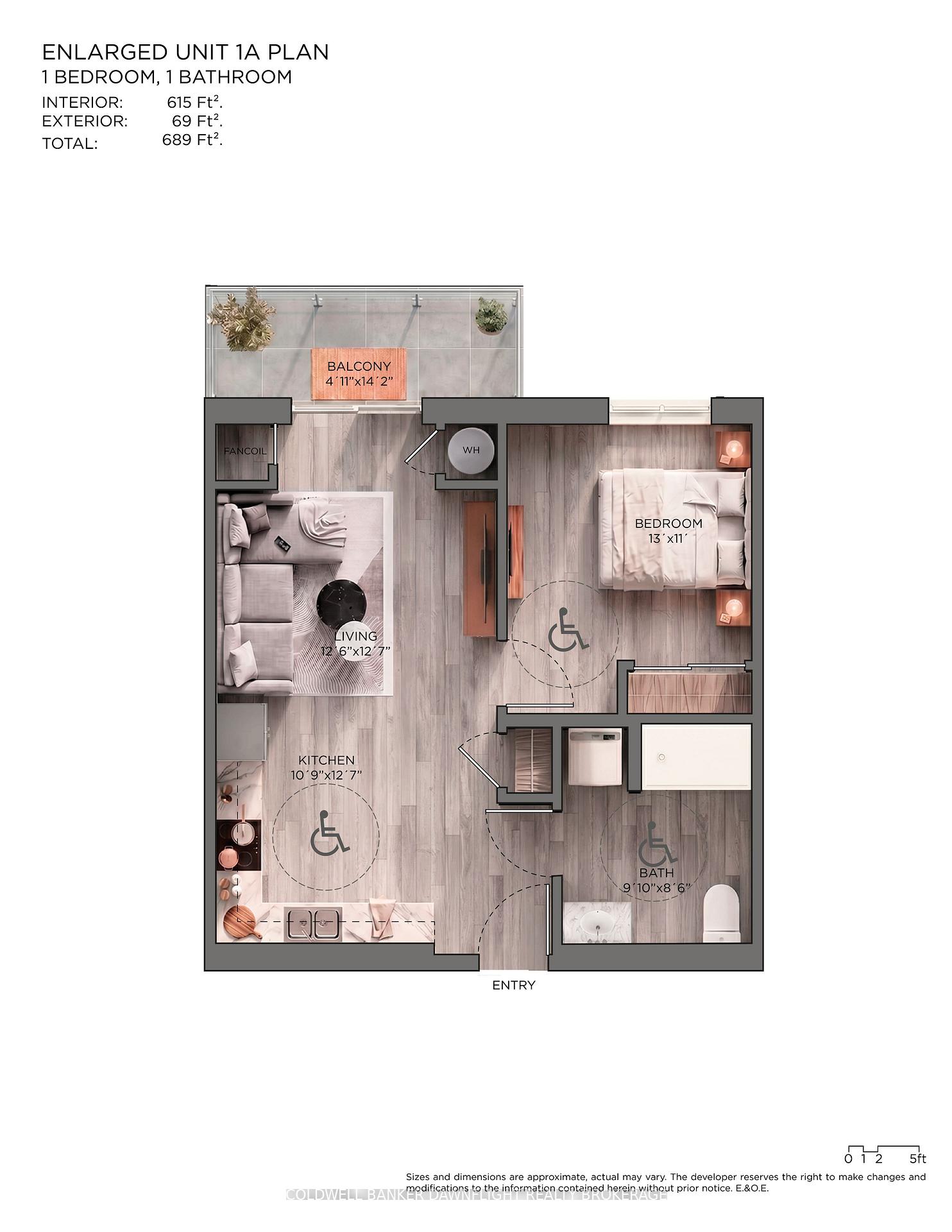 Photo 3 of Unit Unit 1A-101, 18 Centre Street, Bluewater, Zurich — HOMEH