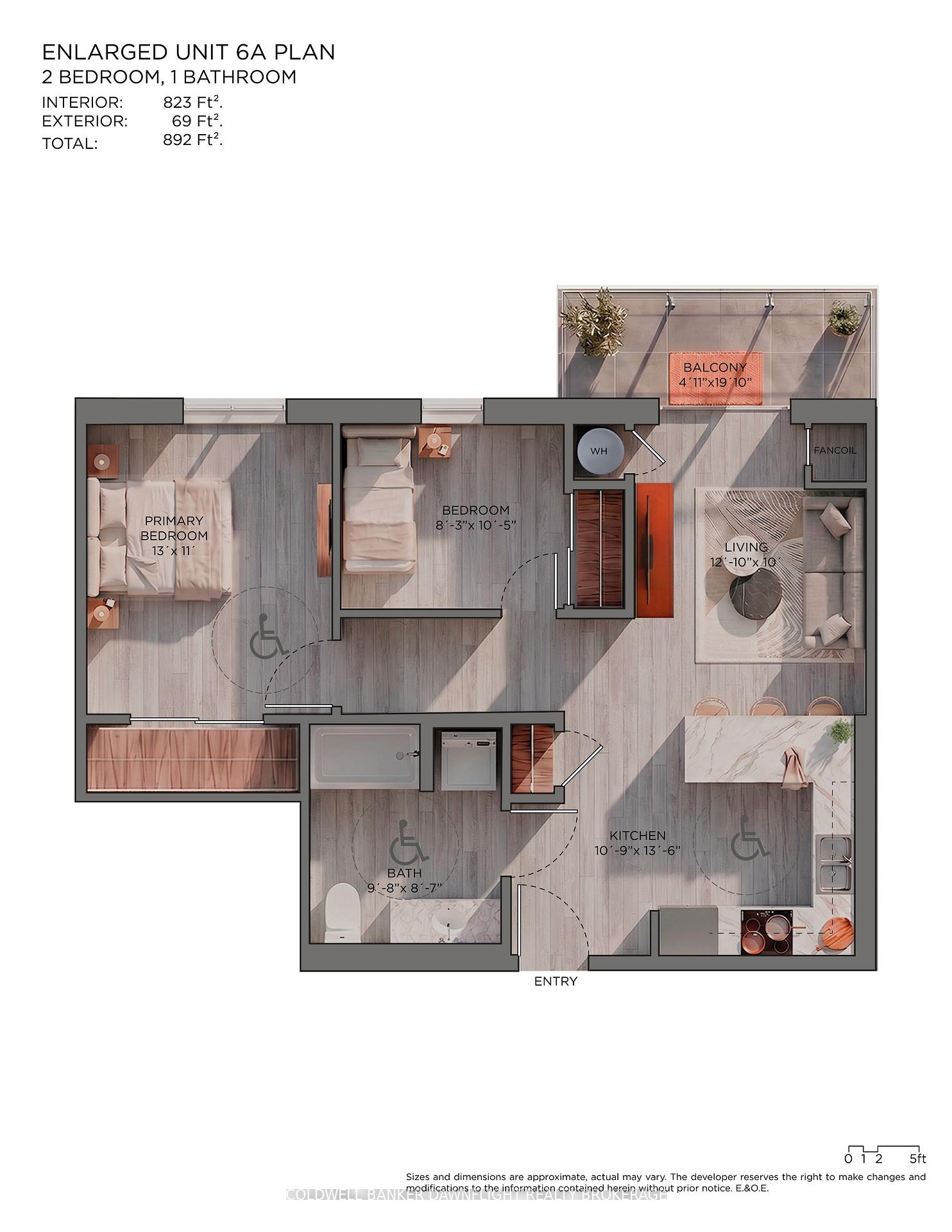 Photo 4 of Unit Unit 6A-204, 18 Centre Street, Bluewater, Zurich — HOMEH
