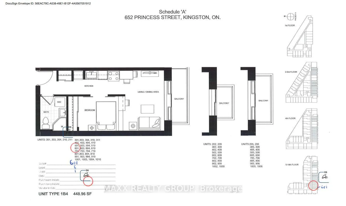 Photo 2 of Unit 601, 652 Princess Street, Kingston, Central City East — HOMEH