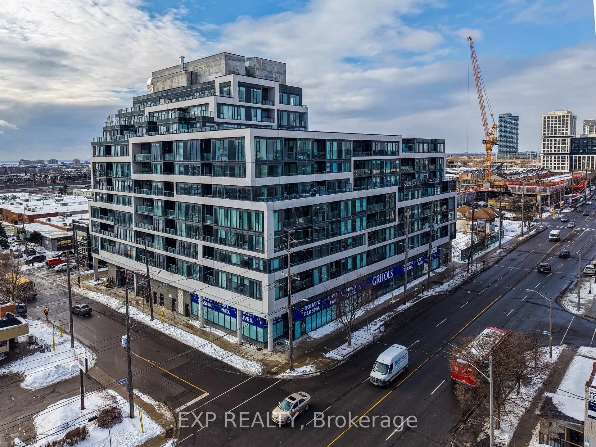 Front of Unit 209, 859 The Queensway