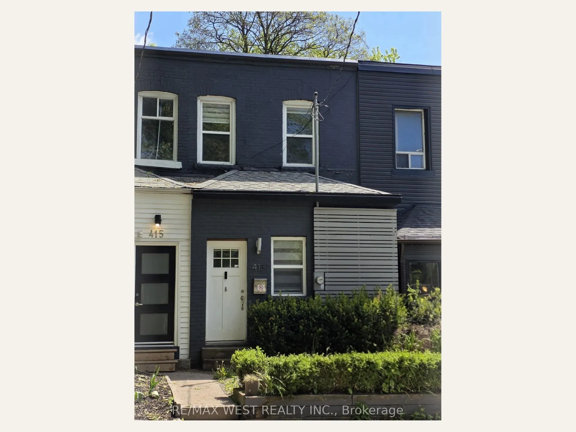 Front of 413 Leslie Street