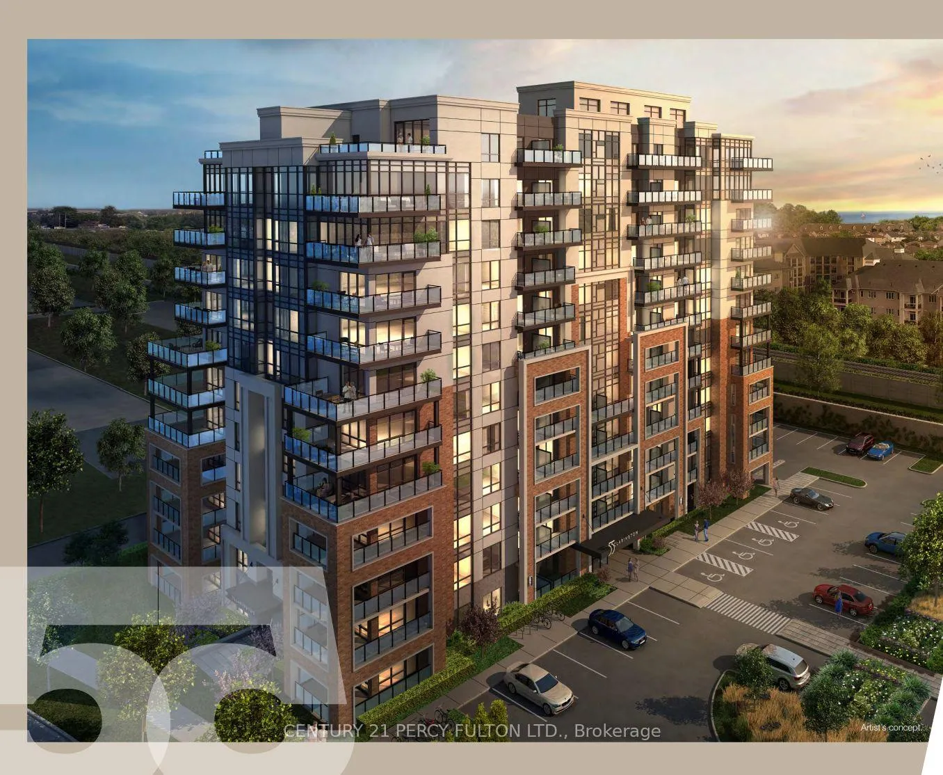 Front of Unit 109, 55 Clarington Boulevard