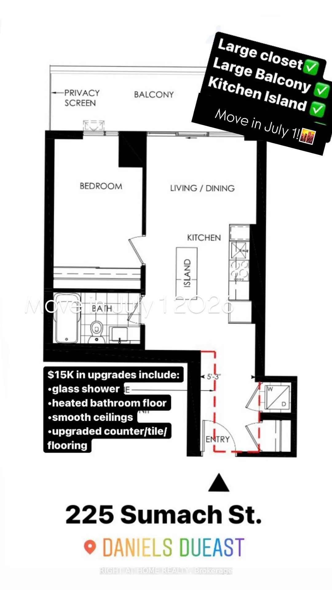 Photo 3 of Unit 1701, 225 Sumach Street, Toronto, Regent Park — HOMEH